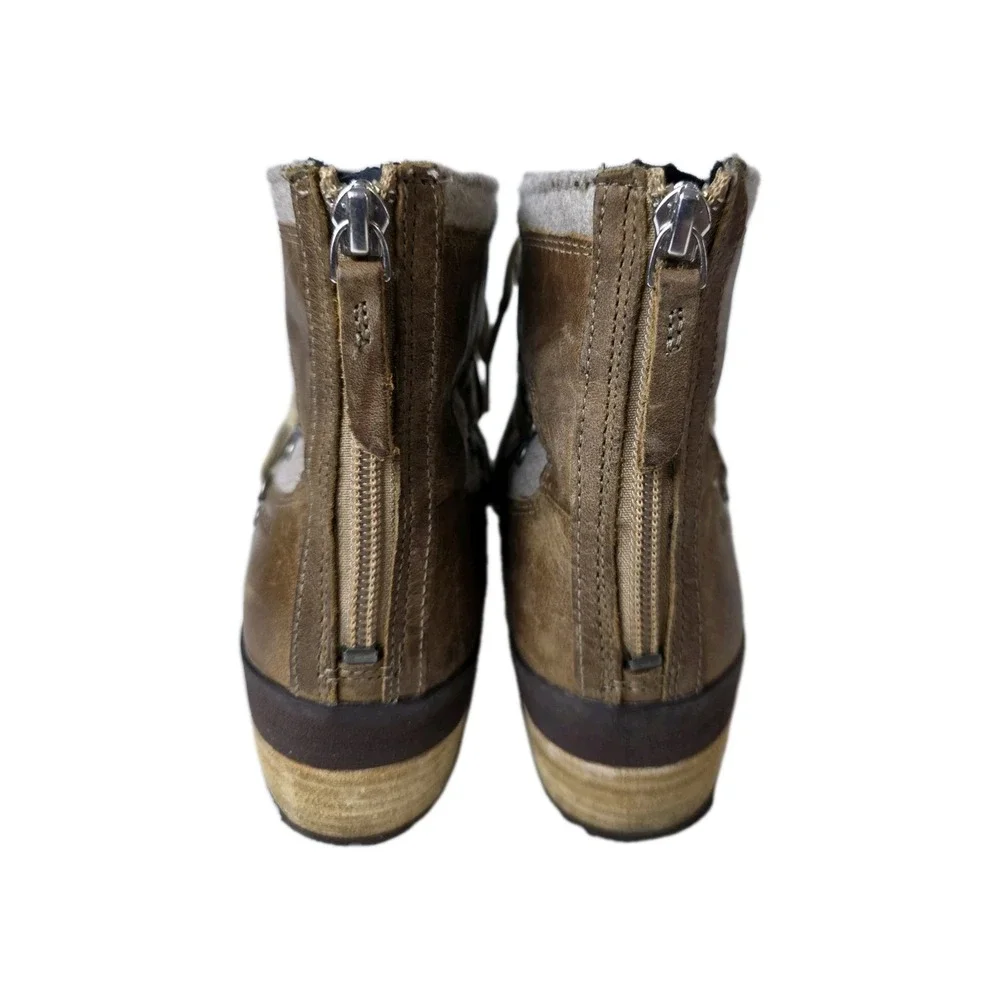 Merrell Shiloh II Brown Felted‎ Wool Leather Boots J004422 Womens 9 Winter Fall